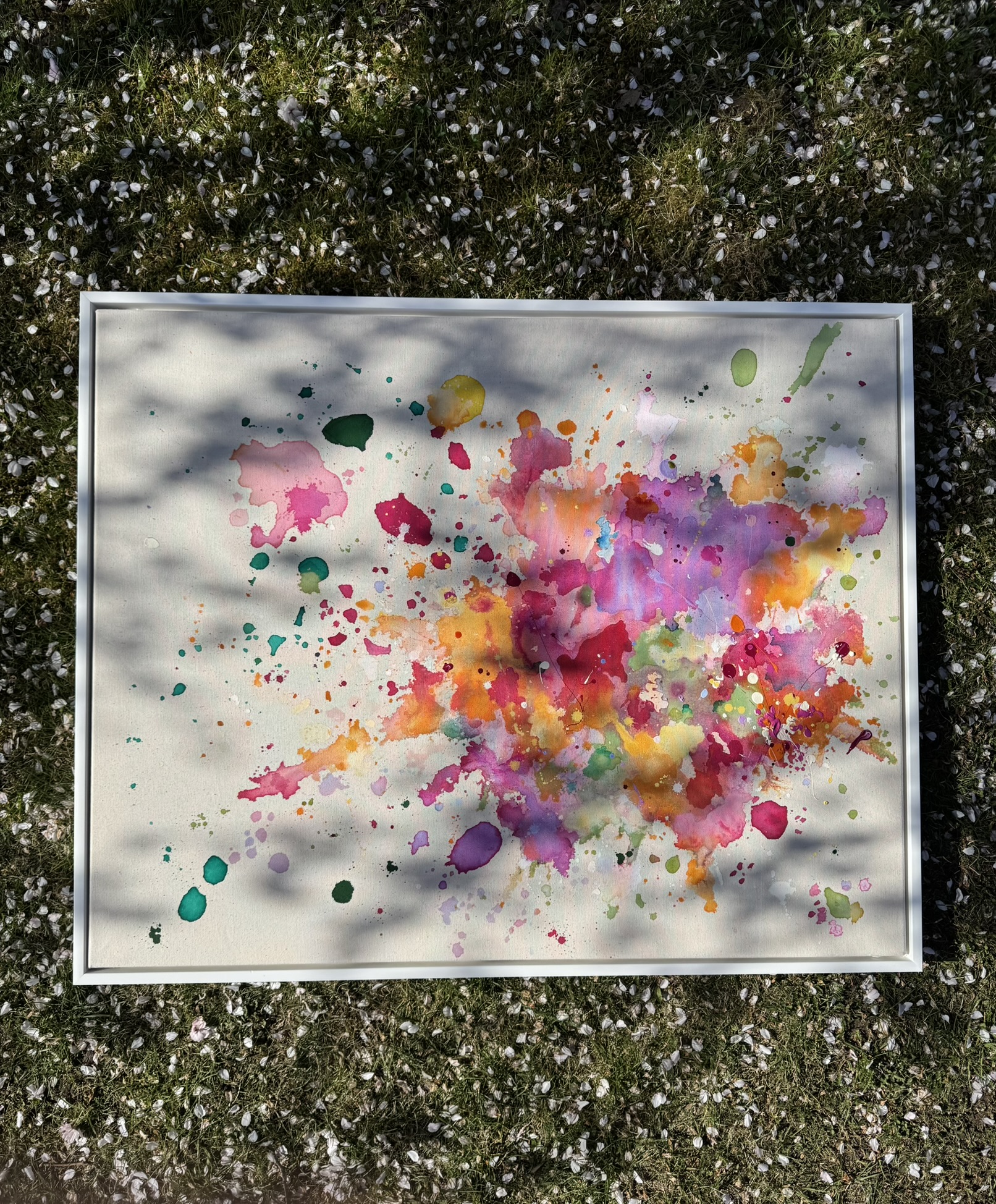 Schöner Tag, 2025, Acryl auf roher Baumwollleinwand, Ansicht 5